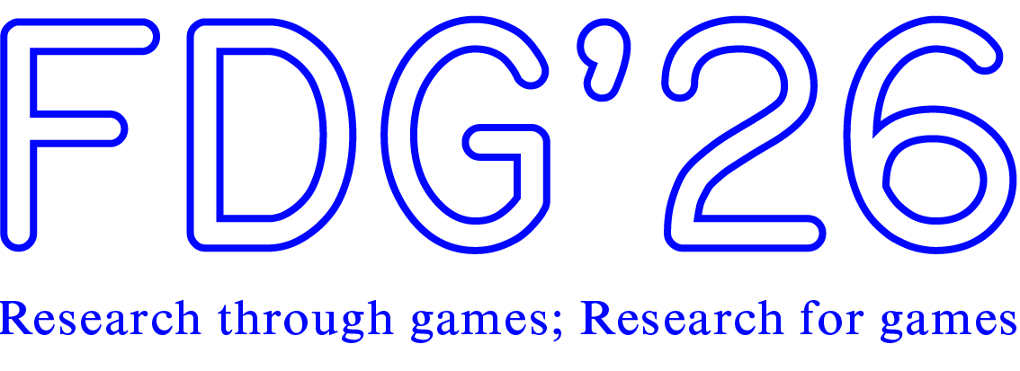 FDG 2026 (21st Annual Foundations of Digital Games Conference) FDG 2026 (21st Annual Foundations of Digital Games Conference)